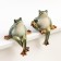 Souvenir Ceramics "Frog" set 2 pieces 14x10x11.5 cm