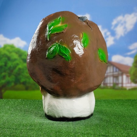 Garden figure "Mushroom old man Borovik" huge 64x46cm-6