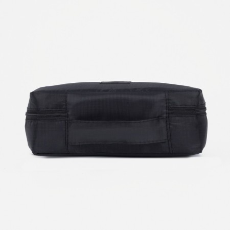 Cosmetic bag with lightning, black color-1