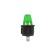 Round key 12V 16A (3C) On-off green with backlight (RWB-224, SS-214) Rexant