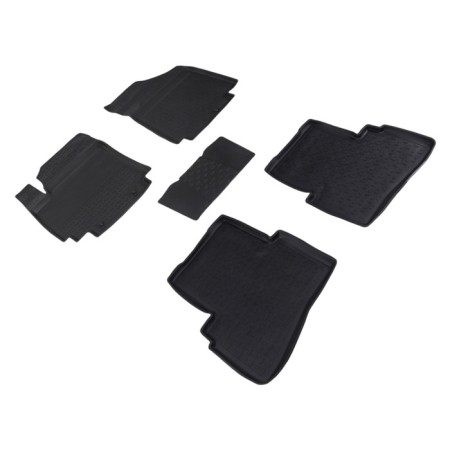 Rubber mats with high side for Hyundai Creta, 2016-