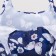 Household bag on the button, folding, blue color