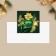 Mini Postcard “Happy New Year!”, Green Ball 7 x 7 cm, New Year
