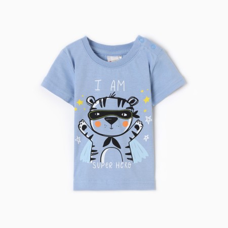 T -shirt for a boy, blue color, height 92 cm
