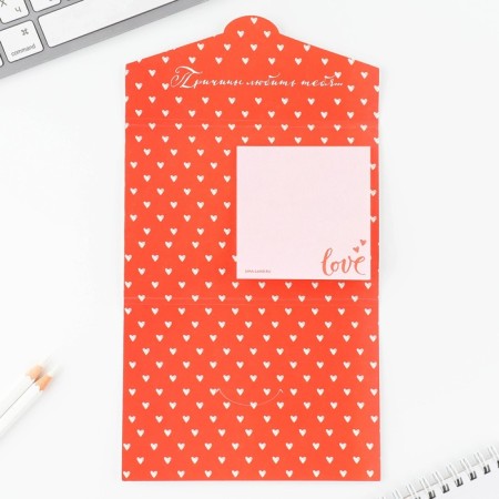 Paper block of 30 sheets in the "heart" envelope-2
