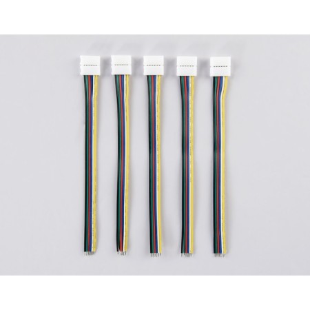 Flexible unilateral connector for LED tape 5050 12/24V (6 contact) 150 mm GS7351, 5 pcs-1