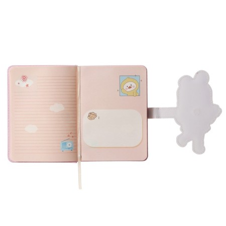Gift notebook, A6, 100 sheets, color block, with a curly knife, PVC cover, "Anime", mix-8