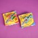 Chewing sweets "acidic Dabl fruit", banana and peach, 16 g