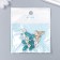 Decor for creativity metal, enamel, rhinestones "Butterfly" white-blue 1.8x2.4 cm