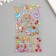 Decorative jewelry from rhinestones "Flamingo and hearts"