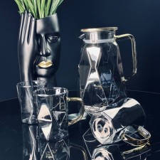 Drinking drink Lenardi, 6 glasses and a decanter 1.7 l