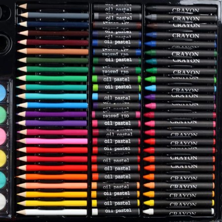 A set for drawing 150 items, in a plastic suitcase-7