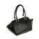 Women's bag with lightning, 1 department with a partition, external pocket, black color
