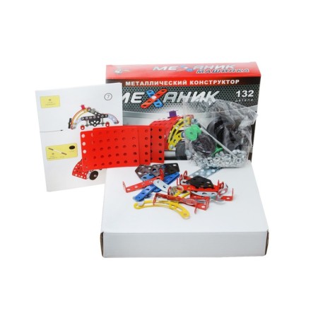 Metal designer "Mechanic", machine, 132 parts