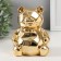 Piggy bank Ceramics "Bear 3D Branch" gold 11x9.5x14.3 cm