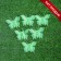 A set of luminous decor "butterflies" 6 pcs., Green, 7 × 5.5 × 5 cm, mix