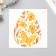 Tattoo on the body color "Egg with yellow patterns" 10x10 cm