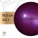 The ball for rhythmic gymnastics Grace Dance, D = 18.5 cm, purple color with shine