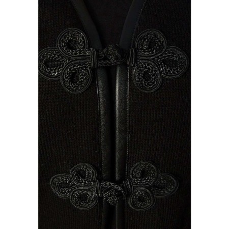 Cardigan female, size 44, black color-3