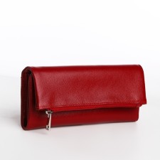 Women's wallet with lightning, red color