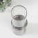 Ceramics candlestick, glass per 1 candle "Desert" d = 8 cm silver 9.5x9.5x27 cm