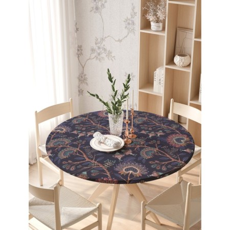 The tablecloth “Eastern mood”, round, oxford, elastic band, size 140x140 cm, diameter 105-120 cm-2