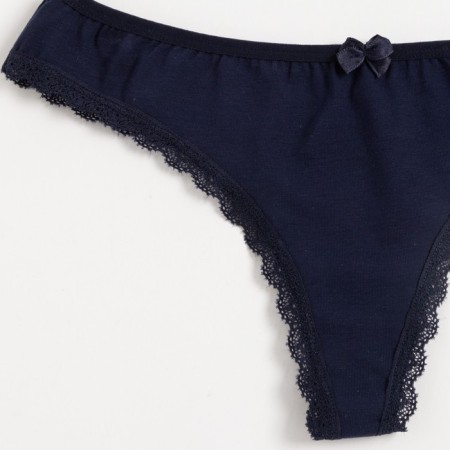 Panties female thongs, blue color, size 48-50 (XL)-10