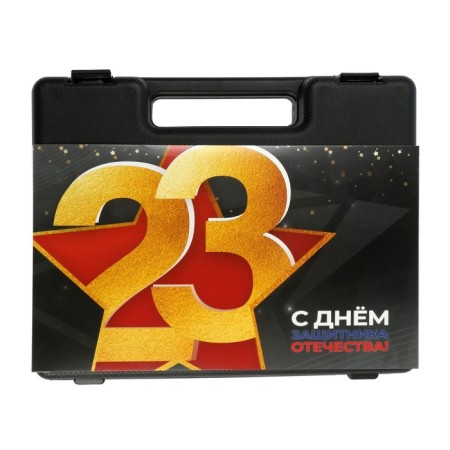 A set of tools in the case of Tundra "February 23", in gift packaging, 31 subject-2