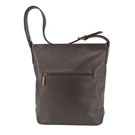 Female bag, artificial leather, brown, 30x13x38 cm-2
