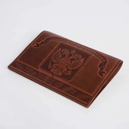 Passport cover, brown color-2