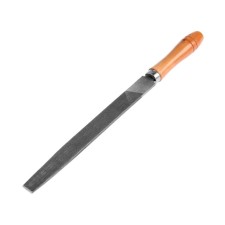 Tundra file, flat, steel U10, wooden handle, No. 2, 200 mm