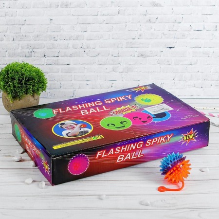 Ball "Hedgehog", light, with a squeak, 6.5 cm, Mix colors-2
