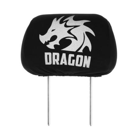 Caps for the headrest dragon, black, set 2 pcs-1