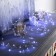 Girlyanda "Mishura" 2 m dews with nozzles "petals", IP20, silver thread, 100 LED, white glow, AAX3