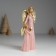 Polystone souvenir "Angel with an angel in pink dresses" 6.5x4x15.5 cm