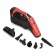 Steam mop KitFort KT-1053, 1300 W, 360 ml, cord 4.7 m, black-red