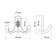 Hook furniture tundra TKD024, two -rod, gold