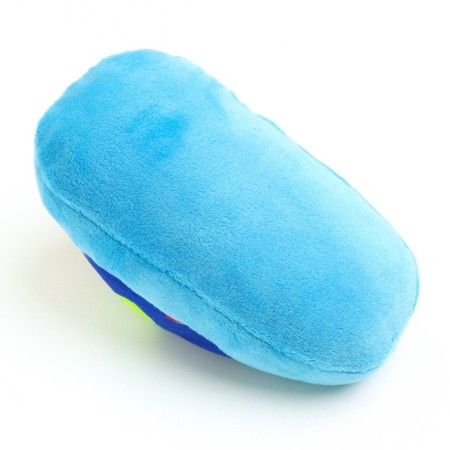 Toy for dogs "slippers", 15 cm, blue with hearts-3
