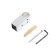 Set of fasteners for the Modern Railing System: 2 plugs, 2 holders