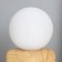 Table lamp "Alehandra" 1x40W E14 under wood/gold 11x11x23cm