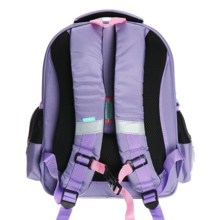 Frame backpack 36 x 28 x 20 cm, Grizzly, + keychain, lilac-4
