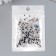 Glass beads 11/0 "Matte. Melange Black and White" 10 g