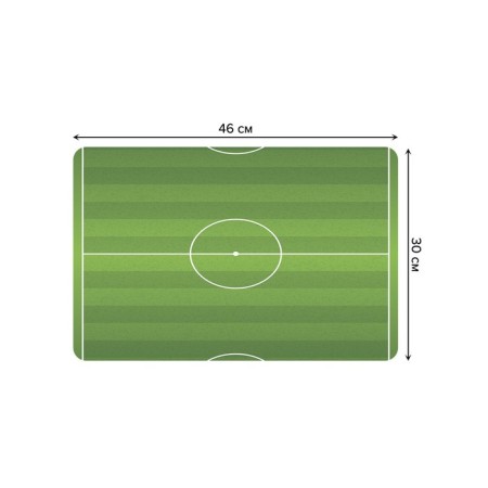 A set of napkins for setting the table "Football Field", rectangular, rounded edges, size 30x46 cm, 4 pcs-2
