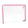 Plastic folder A4, 325 x 230 x 25 mm, lightning around, calligrata "office", PM-A4-01, 0.5 mm, transparent, pastel, pink