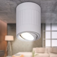 Светильник OL34 WH 1х12Вт MR16 GU10 IP20 белый  8х8х10 см