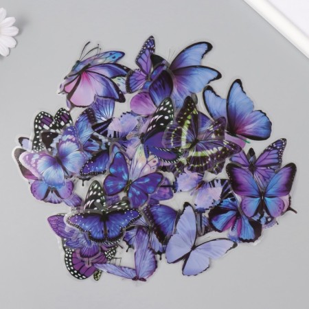 Stickers for creativity PLC PVC "Magic butterflies" set 40 pcs 9x10.5 cm-1