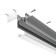 Aluminum profile for stretch ceiling LED Strip Alm013S-2M, 200x5.19x3.52 cm, silver color