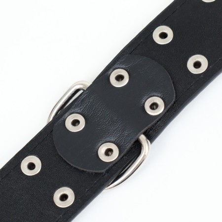 The collar of the clinker in 2 rows, 65 x 3.4 cm, Osh 50-60 cm, black-7