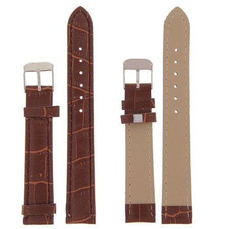 Solomon watch strap, 16 mm, eco-leather, L-19 cm, brown-1