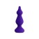 Anal plug Sholt, silicone, purple color, 10 cm, d = 3 cm
